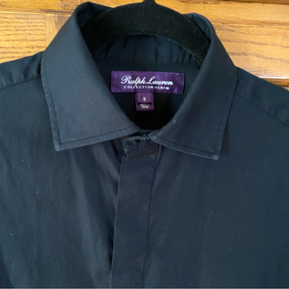 Ralph Lauren Purple Label Black Button Up Shirt